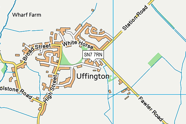 SN7 7RN map - OS VectorMap District (Ordnance Survey)