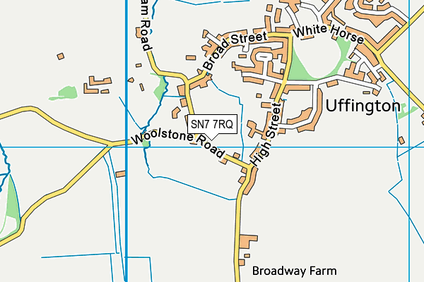 SN7 7RQ map - OS VectorMap District (Ordnance Survey)