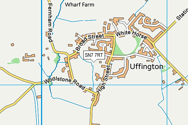 SN7 7RT map - OS VectorMap District (Ordnance Survey)