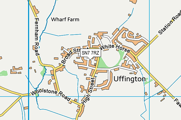 SN7 7RZ map - OS VectorMap District (Ordnance Survey)