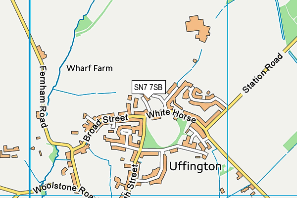 SN7 7SB map - OS VectorMap District (Ordnance Survey)