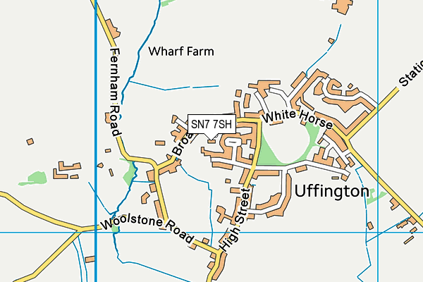 SN7 7SH map - OS VectorMap District (Ordnance Survey)