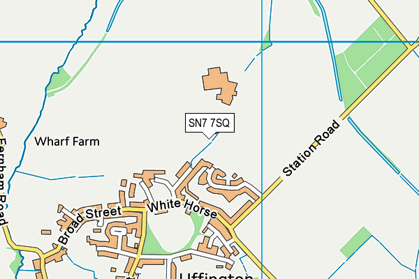 SN7 7SQ map - OS VectorMap District (Ordnance Survey)