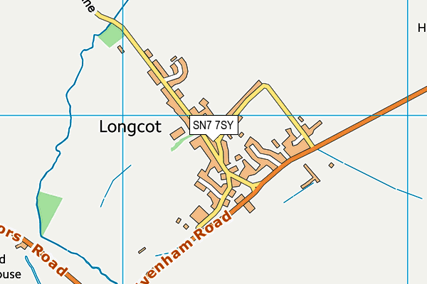 Longcot and Fernham Church of England Primary School map (SN7 7SY) - OS VectorMap District (Ordnance Survey)
