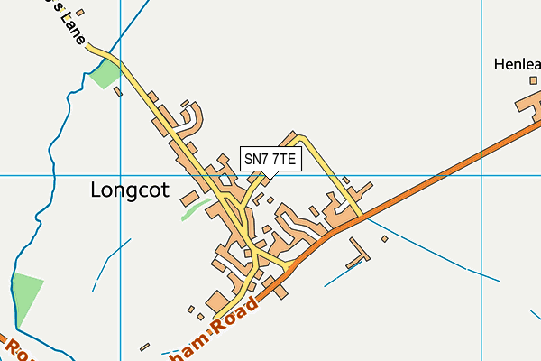 SN7 7TE map - OS VectorMap District (Ordnance Survey)