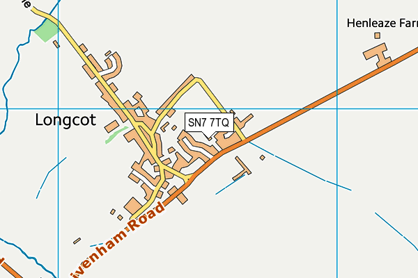 SN7 7TQ map - OS VectorMap District (Ordnance Survey)