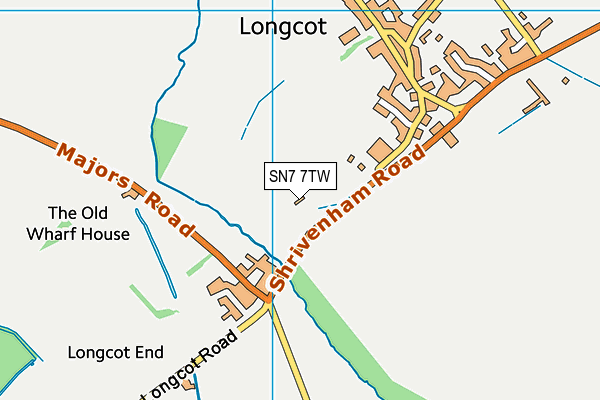 SN7 7TW map - OS VectorMap District (Ordnance Survey)