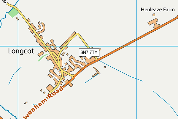 SN7 7TY map - OS VectorMap District (Ordnance Survey)