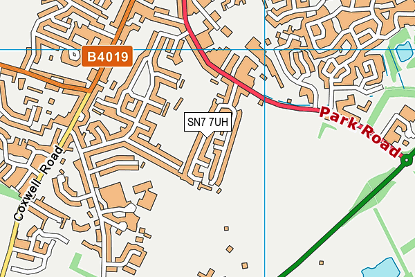 SN7 7UH map - OS VectorMap District (Ordnance Survey)