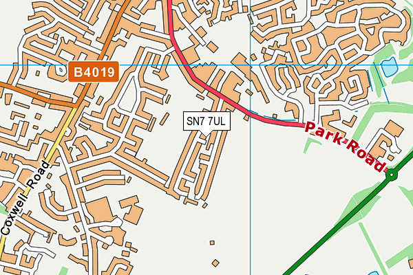 SN7 7UL map - OS VectorMap District (Ordnance Survey)