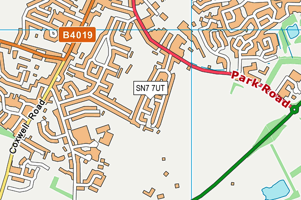 SN7 7UT map - OS VectorMap District (Ordnance Survey)