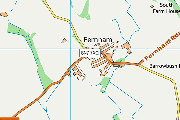 SN7 7XQ map - OS VectorMap District (Ordnance Survey)