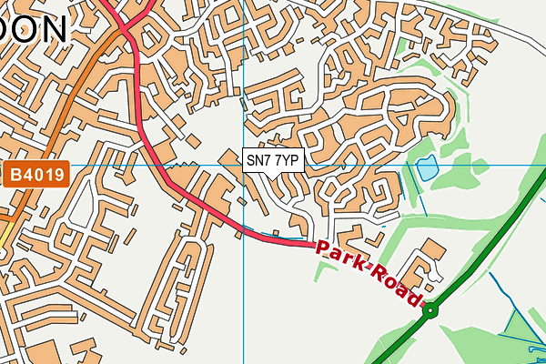 SN7 7YP map - OS VectorMap District (Ordnance Survey)