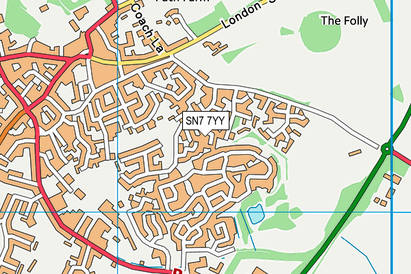 SN7 7YY map - OS VectorMap District (Ordnance Survey)