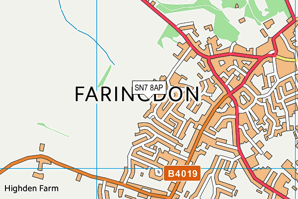 SN7 8AP map - OS VectorMap District (Ordnance Survey)