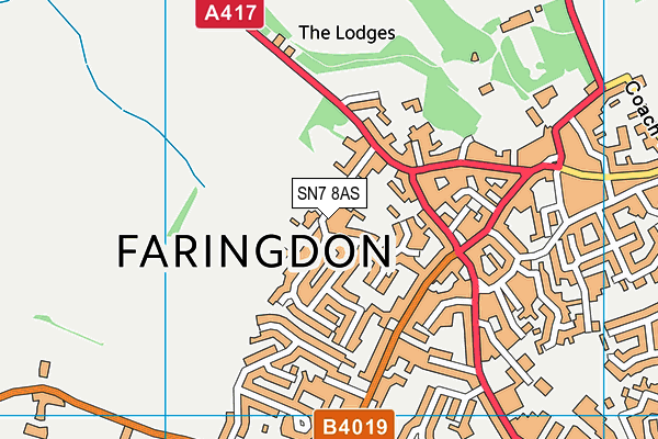 SN7 8AS map - OS VectorMap District (Ordnance Survey)