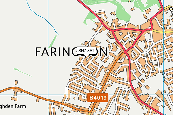 SN7 8AT map - OS VectorMap District (Ordnance Survey)