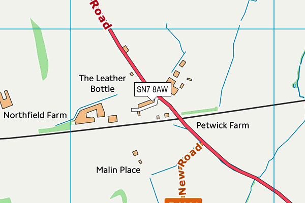 SN7 8AW map - OS VectorMap District (Ordnance Survey)