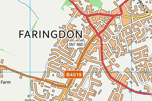 SN7 8BD map - OS VectorMap District (Ordnance Survey)