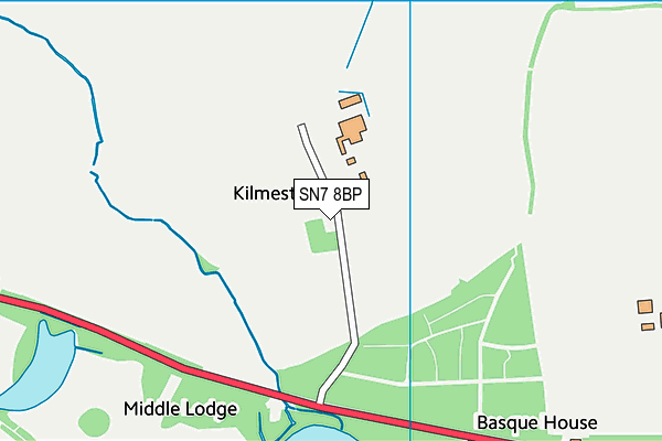 SN7 8BP map - OS VectorMap District (Ordnance Survey)