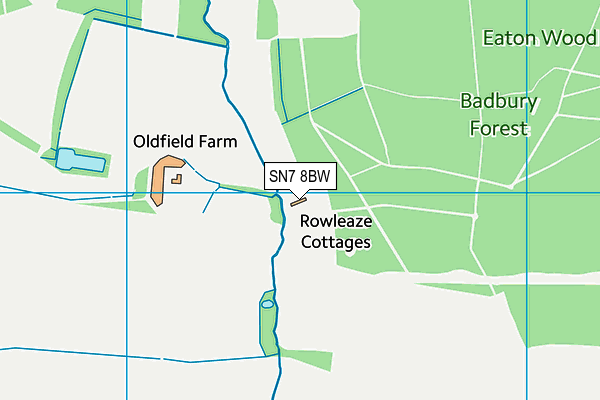 SN7 8BW map - OS VectorMap District (Ordnance Survey)