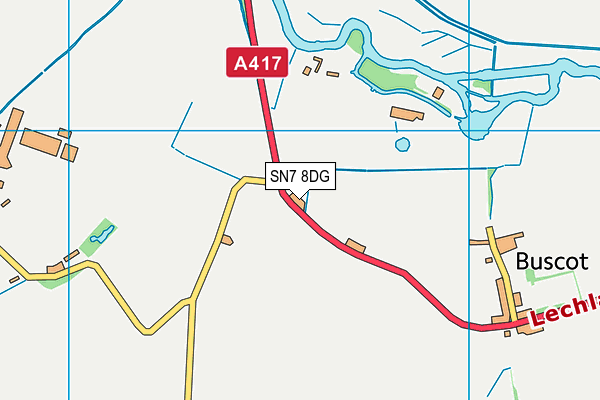 SN7 8DG map - OS VectorMap District (Ordnance Survey)