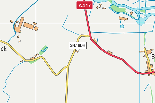 SN7 8DH map - OS VectorMap District (Ordnance Survey)