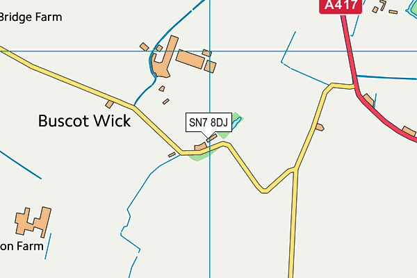 SN7 8DJ map - OS VectorMap District (Ordnance Survey)