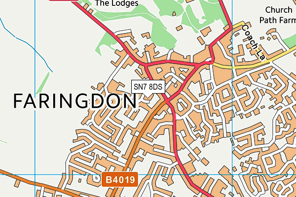 SN7 8DS map - OS VectorMap District (Ordnance Survey)