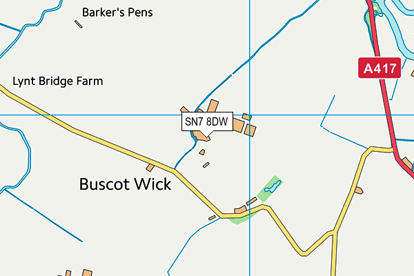 SN7 8DW map - OS VectorMap District (Ordnance Survey)