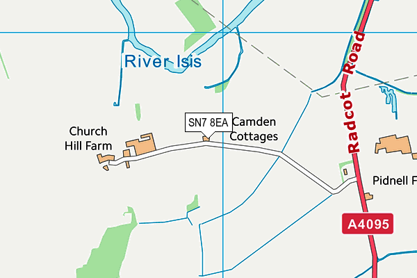 SN7 8EA map - OS VectorMap District (Ordnance Survey)