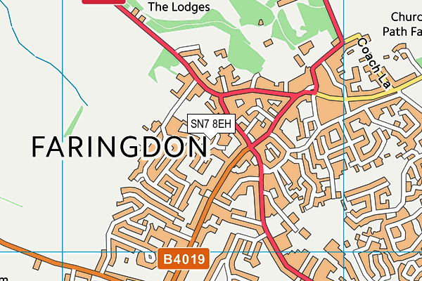 SN7 8EH map - OS VectorMap District (Ordnance Survey)