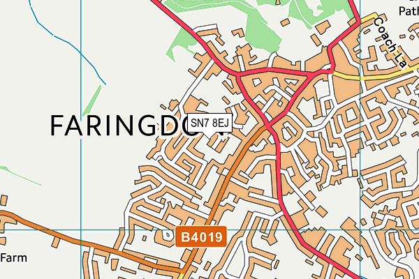 SN7 8EJ map - OS VectorMap District (Ordnance Survey)