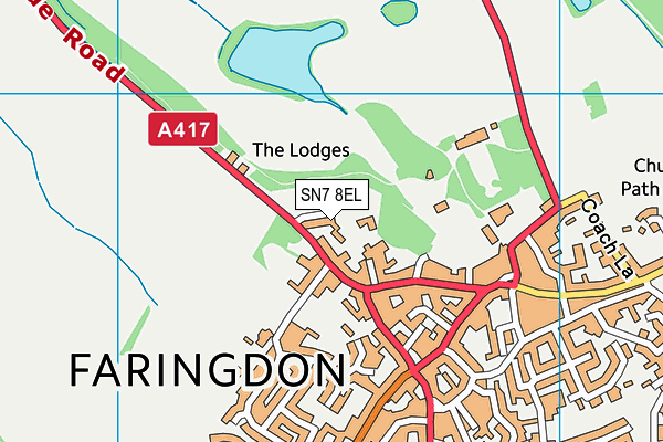 SN7 8EL map - OS VectorMap District (Ordnance Survey)