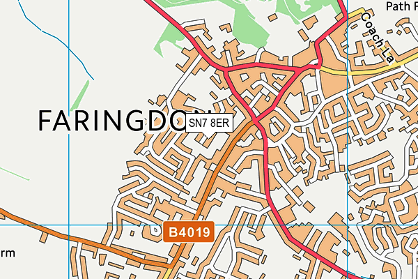 SN7 8ER map - OS VectorMap District (Ordnance Survey)