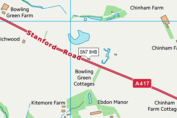 SN7 8HB map - OS VectorMap District (Ordnance Survey)