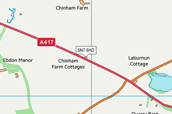 SN7 8HD map - OS VectorMap District (Ordnance Survey)