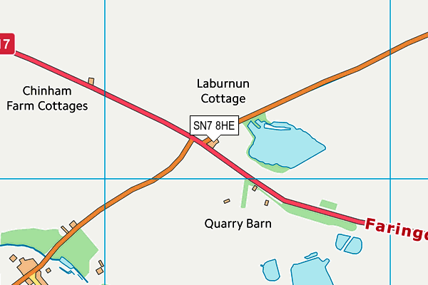 SN7 8HE map - OS VectorMap District (Ordnance Survey)