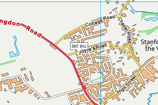 SN7 8HJ map - OS VectorMap District (Ordnance Survey)