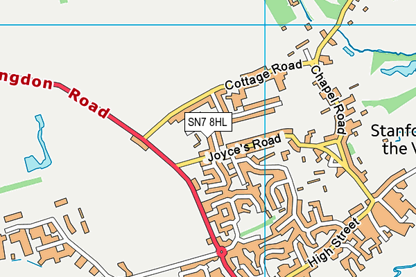 SN7 8HL map - OS VectorMap District (Ordnance Survey)