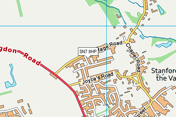 SN7 8HP map - OS VectorMap District (Ordnance Survey)