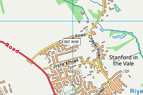 SN7 8HW map - OS VectorMap District (Ordnance Survey)