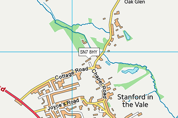 SN7 8HY map - OS VectorMap District (Ordnance Survey)