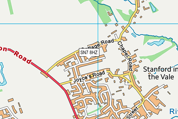 SN7 8HZ map - OS VectorMap District (Ordnance Survey)