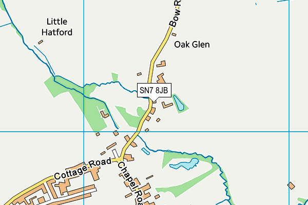 SN7 8JB map - OS VectorMap District (Ordnance Survey)