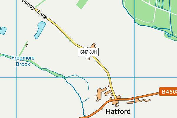 SN7 8JH map - OS VectorMap District (Ordnance Survey)