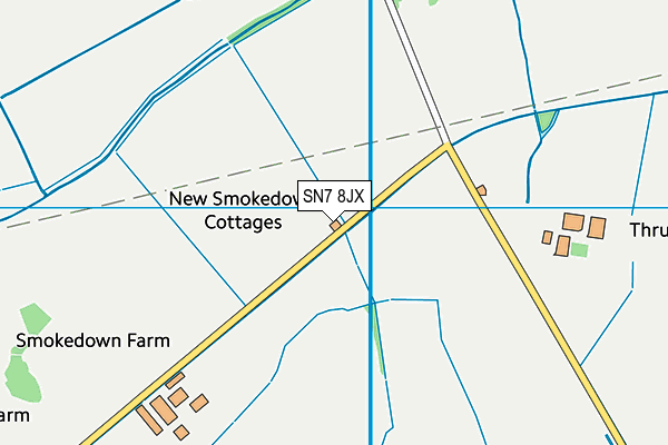 SN7 8JX map - OS VectorMap District (Ordnance Survey)