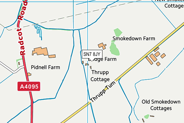 SN7 8JY map - OS VectorMap District (Ordnance Survey)