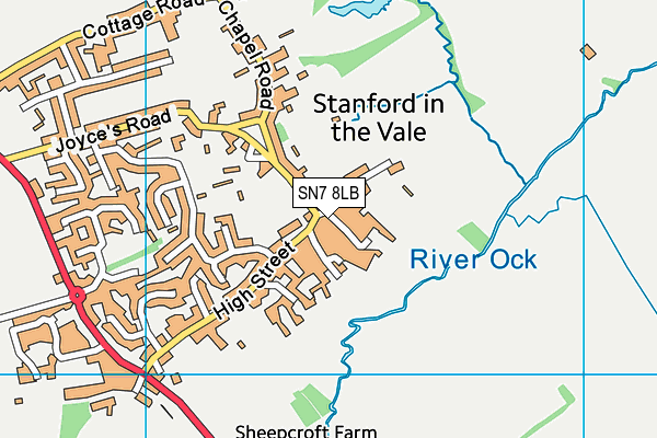 SN7 8LB map - OS VectorMap District (Ordnance Survey)