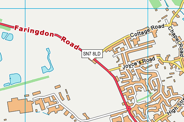 SN7 8LD map - OS VectorMap District (Ordnance Survey)